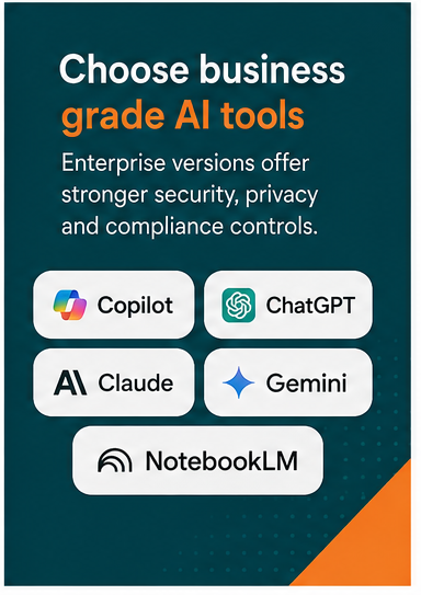 Choose business grade AI tools